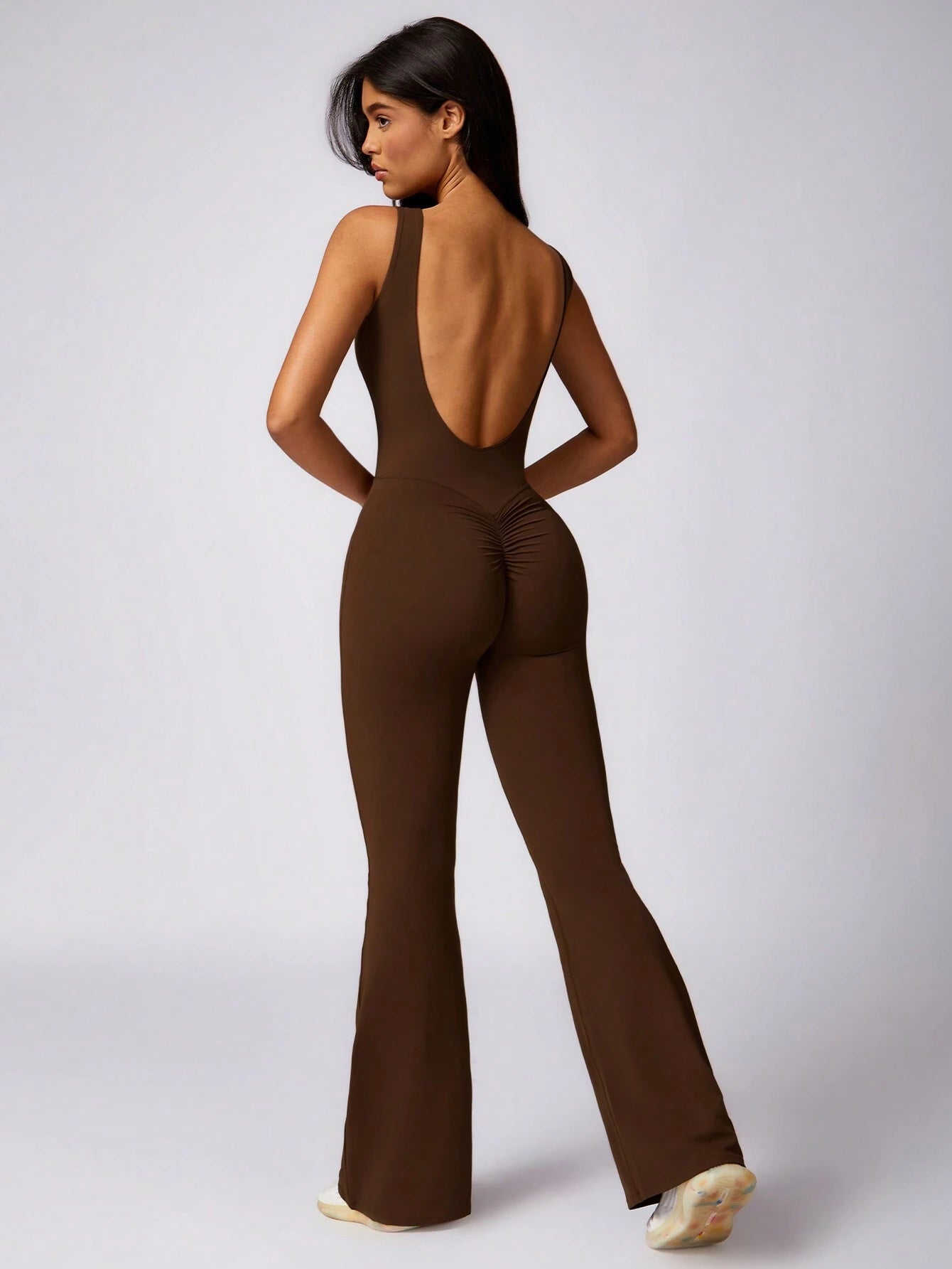 MASKERT Women'S Yoga Jumpsuit Exercise Sleeveless Sports Jumpsuit Quick-Drying High-Stretch Shapewear Jumpsuit